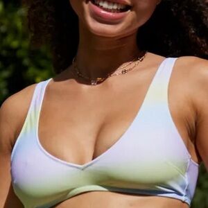 Aerie Voop Plunge Bikini Top. Size XL